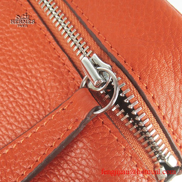 Hermes Women Shoulder Bag Orange 6208